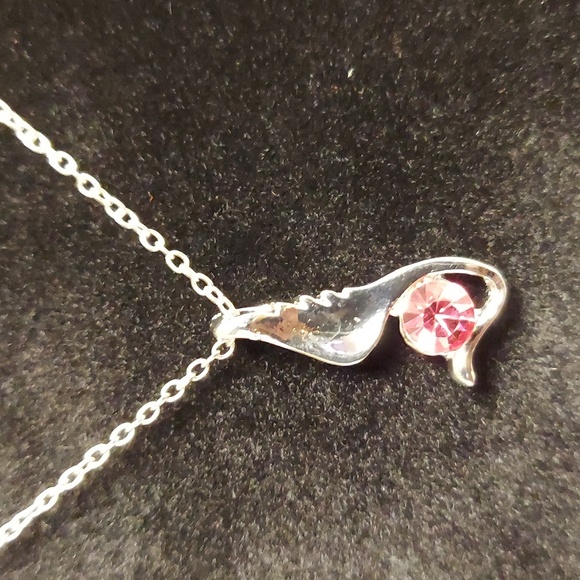 Angel Wing Pink Zirconia Set - Picture 5 of 9